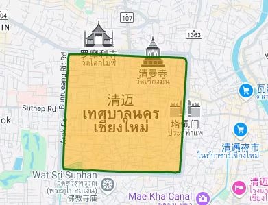 清迈A区原图：古城内